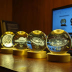3D Galaxy Crystal Ball Night Light Lamp