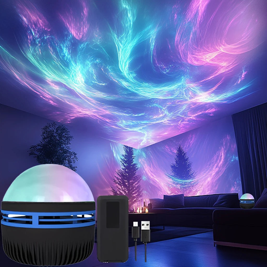 LED Northern Lights Projection Lamp