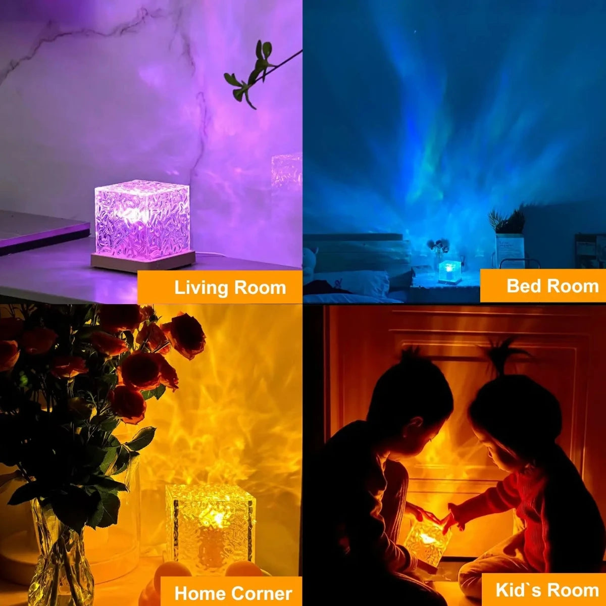 Crystal Lamp Water Ripple RGB