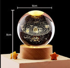 3D Galaxy Crystal Ball Night Light Lamp
